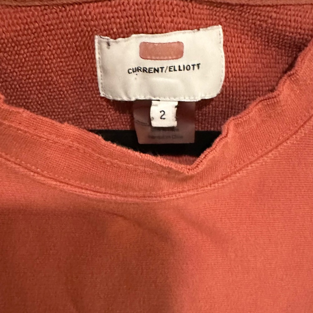 Current/Elliott Rust Drawstring Sweatshirt - image 2
